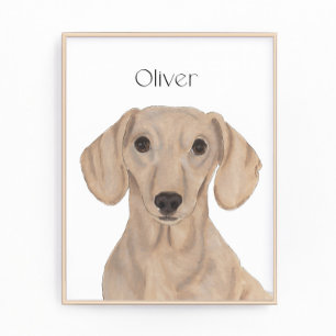 Mug Coaster de boisson à base de Dachshund rouge lisse