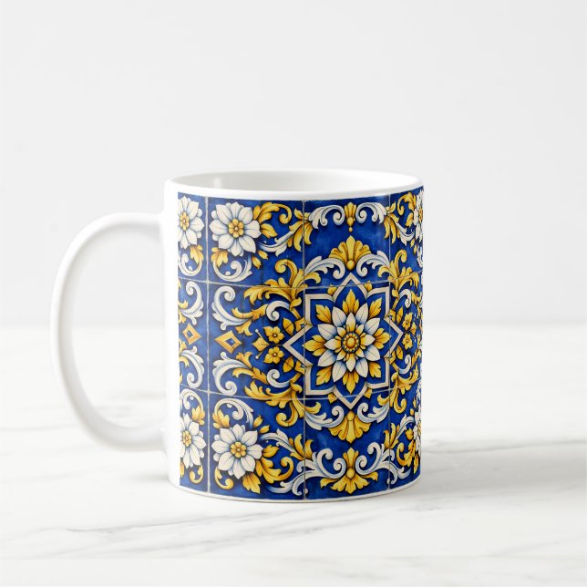 Mug Cobalt Scroll Azulejo (Gauche)