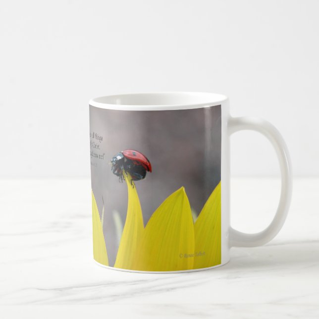 Mug Coccinelle sur le pétale de tournesol (Droite)