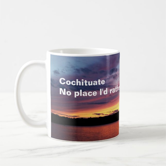 Mug Cochituate, pas d'endroit où je préférerais être t (Gauche)