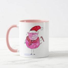 Mug Cochon de Noël lunatique