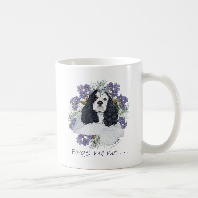 Mug Cocker Spaniel Américain Ne m'oubliez pas (Droite)