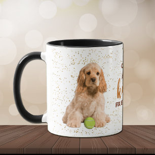 Mug Cocker Spaniel Puppy Kisses Fixer tout