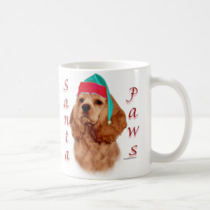 Mug Cocker Spaniel (rouge) Père Noël Paws