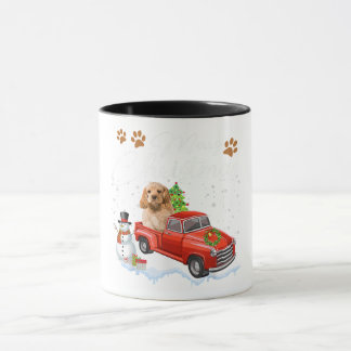 Mug Cocktail de Noël Chien Espagnol Drôle Chien de Cam