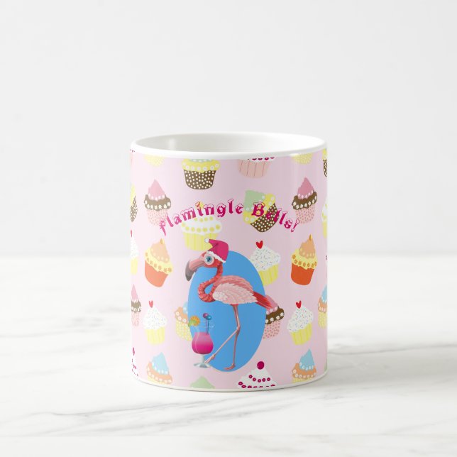 Mug Cocktails de Noël Flamants roses et Cupcakes ! Per (Centre)