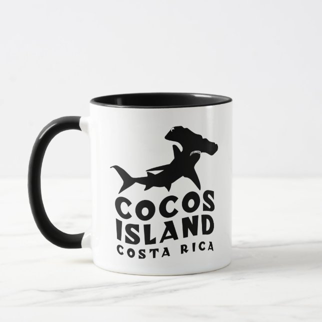 Mug Cocos Island Plongée pour amateurs de requins à ma (Gauche)