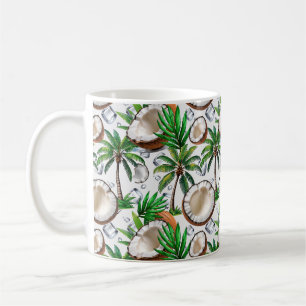 Mug Cocotier Palm Tree Tropical Motif Design