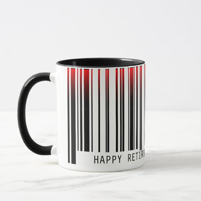 Mug Code barre de retrait avec laser (Gauche)
