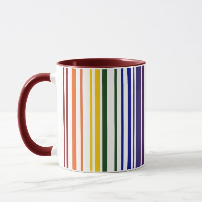 Mug Code barre double arc-en-ciel (Gauche)