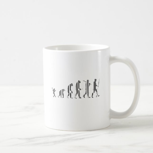Mug CODE BARRE ÉVOLUTION Modèle de code-barres Darwin (Droite)