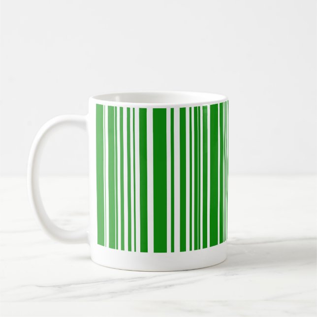Mug Code barres vert (Gauche)