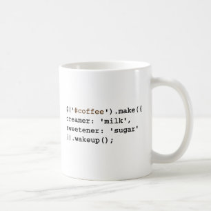 Mug Code blond et doux de café de Javascript