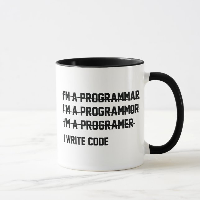 Mug Code d'écriture (Droite)