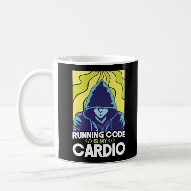 Mug Code D'Exécution De Programmer Est Mon Cardio (Gauche)