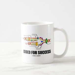 Mug Codé pour le succès (reproduction d'ADN)