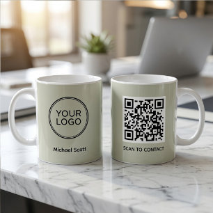 Mug Code QR de logo d'entreprise personnalisé