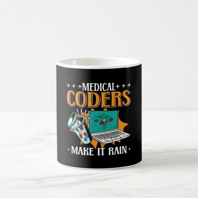 Mug Codeurs Médicales Rendre Pluie Codeur Médicale (Centre)