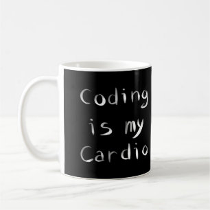 Mug Coding est mon Coder programmeur Cardio Funny