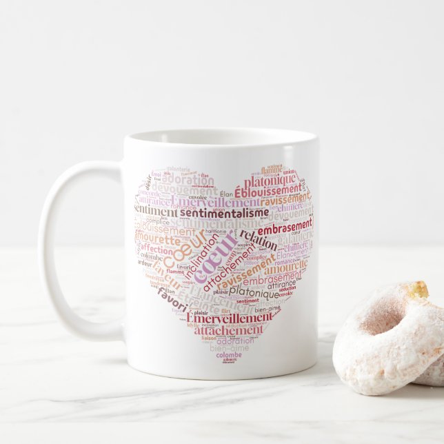 Mug coeur (Avec donut)