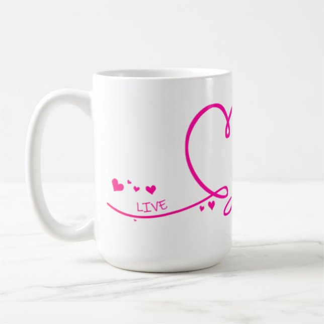 Mug Coeur, amour, sourire (Gauche)