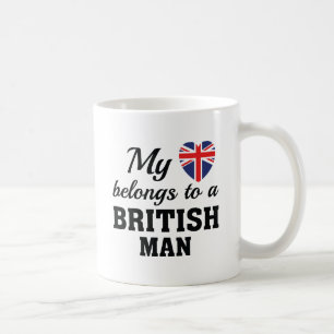Mug Cœur appartient britannique