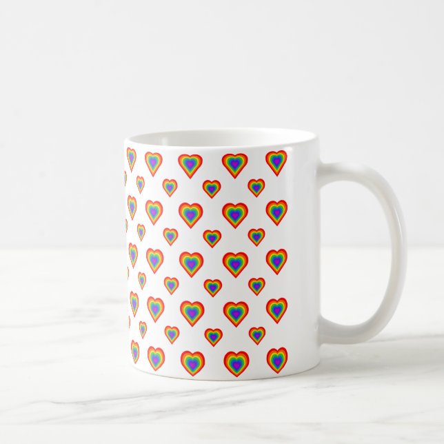 Mug Coeur arc-en-ciel (Droite)