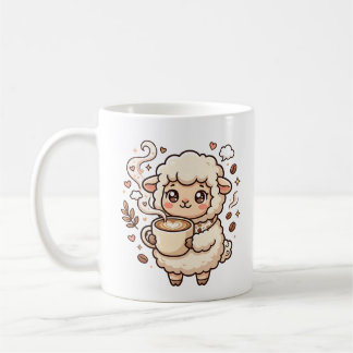 Mug Cœur Art Latte Mouton Mignon