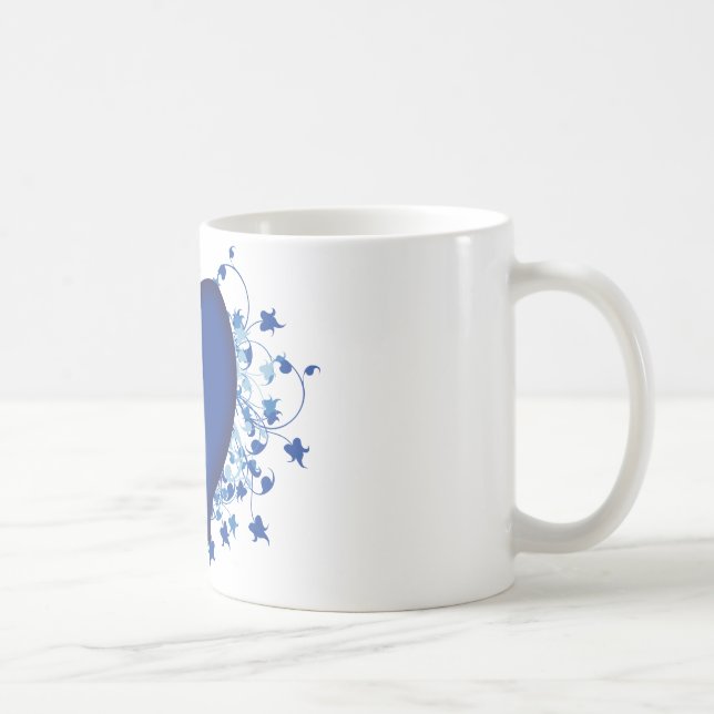 Mug Coeur bleu (Droite)