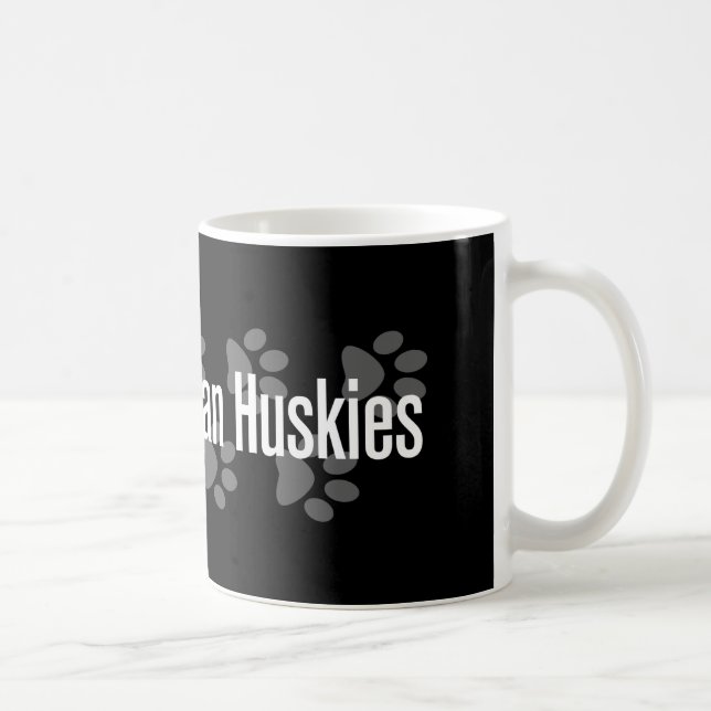 Mug (Coeur) chiens de traîneau I sibériens (Droite)