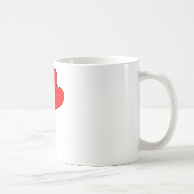 Mug cœur coeurs valentine femme chérie petite amie (Droite)