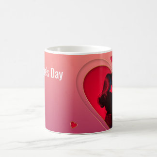 Mug Cœur d'amour - Coupe romantique tenant la main Des