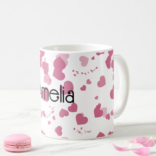 Mug Coeur d'amour joli Personnalisé