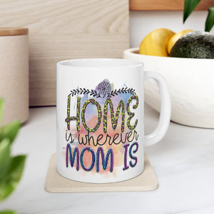 Mug Coeur De Coeur - La Maison Est Partout Où Maman Es