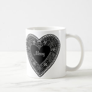 Mug Coeur de dentelle vintage