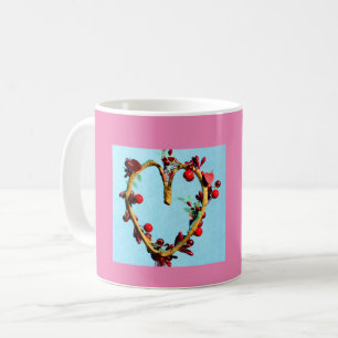 Mug Coeur de fête des mères bleu et rose