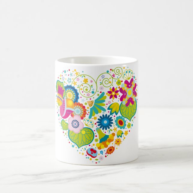 Mug Coeur de fleurs (Centre)