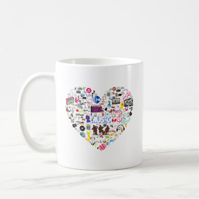 Mug Coeur de la musique (Gauche)