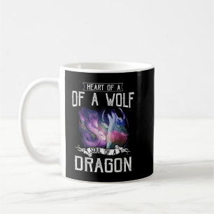 Mug Coeur De L'Âme De Loup D'Un Dragon - Wolf Warrior 