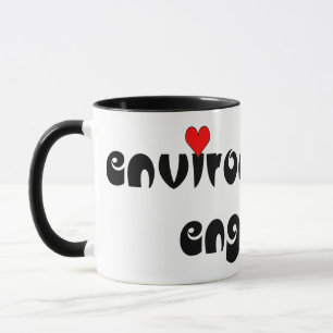 Mug Coeur de l'ingénieur de l'environnement
