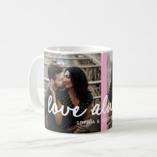 Mug Cœur de n'importe quelle couleur et photo Amour