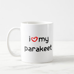 Mug coeur de perruche