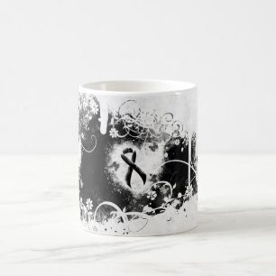 Mug Coeur de pontage du ruban noir