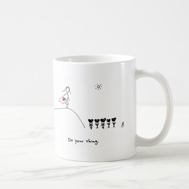 Mug Coeur de super héros par HeartsAndAll (Droite)