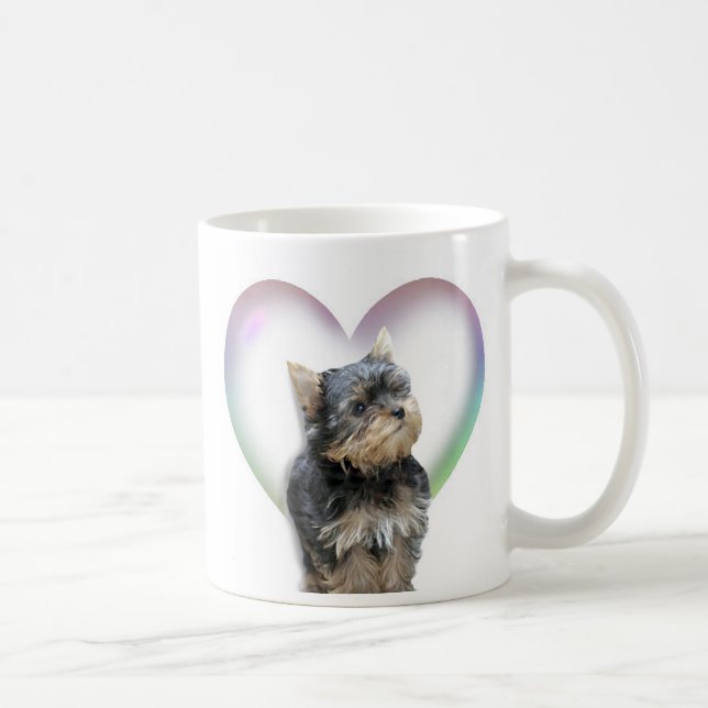 Mug Coeur de Yorkie (Droite)