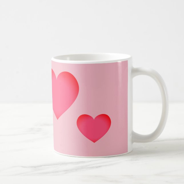 Mug Coeur Emoji Rose (Droite)