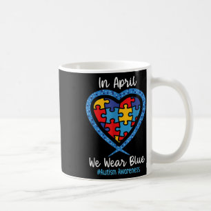 Mug Coeur En Avril Nous Portons Bleu Amour Espérance F