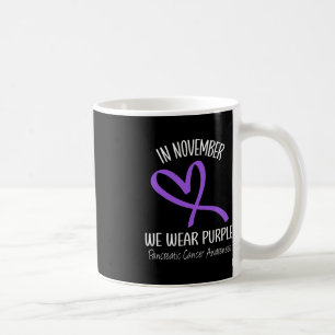 Mug Coeur En Novembre Nous Portons Le Cancer Pancréati