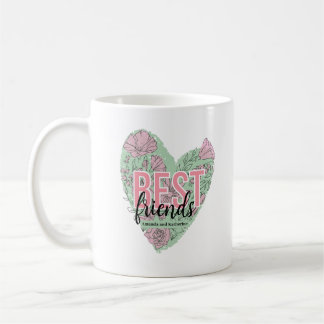 Mug Cœur Floral Moderne