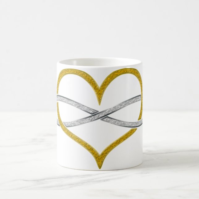Mug Coeur Infinity Gold Silver (Centre)
